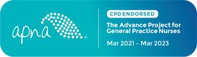 APNA CPD endorsement 2021-23 logo